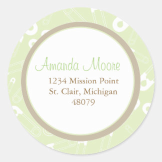 おむつピン優先ステッカーまたは住所 シール