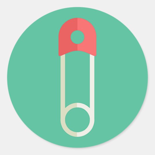 おむつピン ラウンドシール (正面)