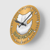 おむつファンタイム ラウンド壁時計 (傾斜)