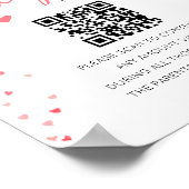 おむつファンドのサイン現金ギフト赤ちゃんシャワーのサイン ポスター (角)