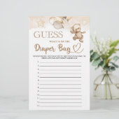 おむつベビーシャワーのバッグに何があるか推測する (スタンド正面)