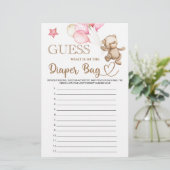 おむつベビーシャワーのバッグに何があるか推測する (スタンド正面)