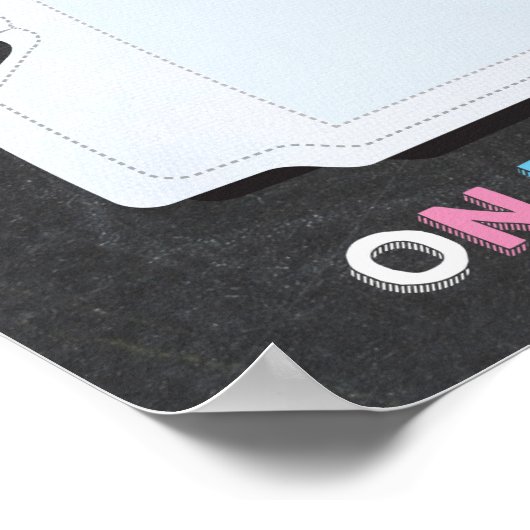 おむつポスターゲームに絵文字ウンチをピン留めする ポスター (角)