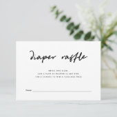 おむつモダンのミニマルラッフルインサート | ブルー エンクロージャーカード (スタンド正面)