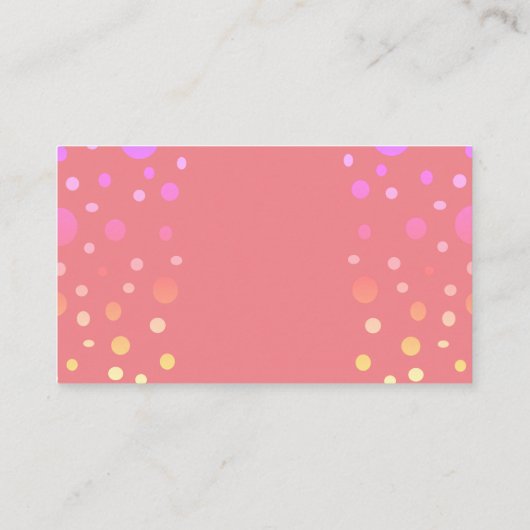 おむつラッフルかわいいピンクのユニコーンベビーガール エンクロージャーカード (裏面)