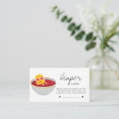 おむつラッフルかわいい小さなナゲット女の子の赤ちゃんシャワー エンクロージャーカード (スタンド正面)