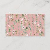 おむつラッフルかわいい小さなバニー赤ちゃんシャワー エンクロージャーカード (裏面)
