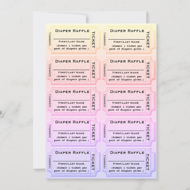 おむつラッフルかわいい赤ちゃんシャワー (正面)