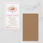 おむつラッフルのまわりにと花 エンクロージャーカード (正面/裏面)