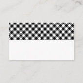 おむつラッフルアップルプレイドベビーシャワー エンクロージャーカード (裏面)