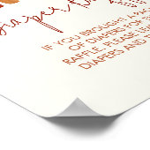 おむつラッフルアーストーンボホレインボートロピカル ポスター (角)