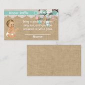 おむつラッフルインサートヴィンテージベビーとメイスンジャー エンクロージャーカード (正面/裏面)