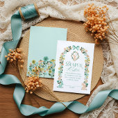 おむつラッフルイースターエッグ&フローラアーチウサギ エンクロージャーカード