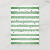 おむつラッフルウォーターの色の動物ベビーシャワー エンクロージャーカード (裏面)