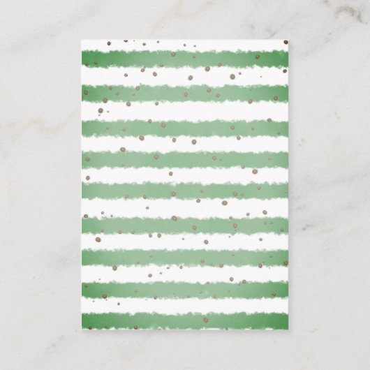 おむつラッフルウォーターの色の動物ベビーシャワー エンクロージャーカード (裏面)