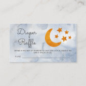 おむつラッフルウォーターカラームーン&スターズダスティブルー エンクロージャーカード (正面)