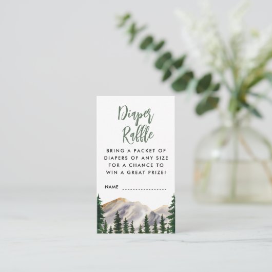 おむつラッフルウォーターカラー山 エンクロージャーカード (スタンド正面)