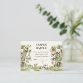 おむつラッフルウッドランドアニマルズウォーター色シャワー エンクロージャーカード (スタンド正面)