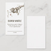 おむつラッフルウッドランド囲いカード エンクロージャーカード (正面/裏面)