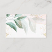 おむつラッフルエレファントガールベビーシャワー エンクロージャーカード (裏面)