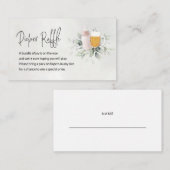 おむつラッフルエンクロージャカードベビーがブルーイングピンク エンクロージャーカード (正面/裏面)