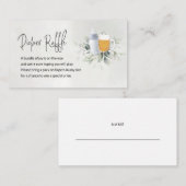 おむつラッフルエンクロージャカードベビーがブルーイング青 エンクロージャーカード (正面/裏面)