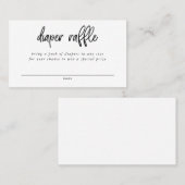 おむつラッフルエンクロージャカード 名刺 (正面/裏面)