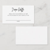 おむつラッフルエンクロージャカード 名刺 (正面/裏面)