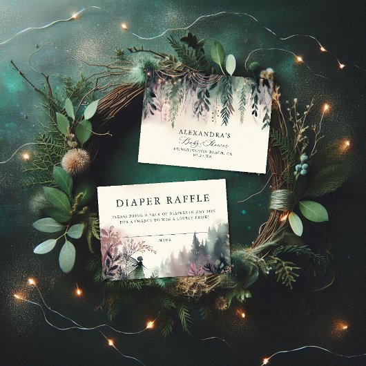 おむつラッフルエンチャントフォレストフェアリー山 エンクロージャーカード