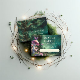 おむつラッフルエンチャント森ピンクマッシュルーム エンクロージャーカード