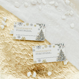 おむつラッフルカードウィンターワンダーランド ノートカード