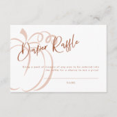 おむつラッフルカードテラコッタパンプキンベビーシャワー エンクロージャーカード (正面)