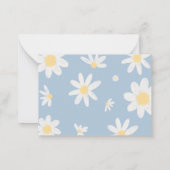 おむつラッフルカードデイジーダスティブルー ノートカード (裏面)