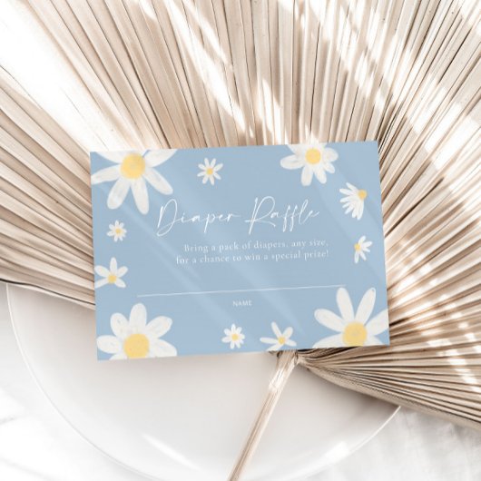 おむつラッフルカードデイジーダスティブルー ノートカード