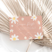 おむつラッフルカードデイジーピンク赤面 ノートカード