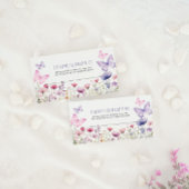 おむつラッフルカードバタフライフローラ ノートカード