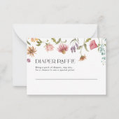 おむつラッフルカードフローラ ノートカード (正面)