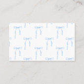 おむつラッフルカードブルーボウ 名刺 (裏面)