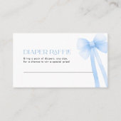 おむつラッフルカードブルーボウ 名刺 (正面)