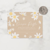 おむつラッフルカードベージュデイジー ノートカード (正面/裏面インサイチュ)