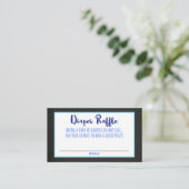 おむつラッフルカードボーイブルーベビーグラデーションビーシャワー エンクロージャーカード (スタンド正面)