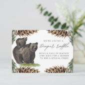 おむつラッフルカード国立公園赤ちゃんシャワー エンクロージャーカード (スタンド正面)