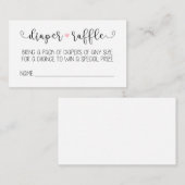 おむつラッフルカード エンクロージャーカード (正面/裏面)