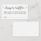 おむつラッフルカード エンクロージャーカード (正面/裏面)