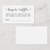 おむつラッフルカード エンクロージャーカード (正面/裏面)