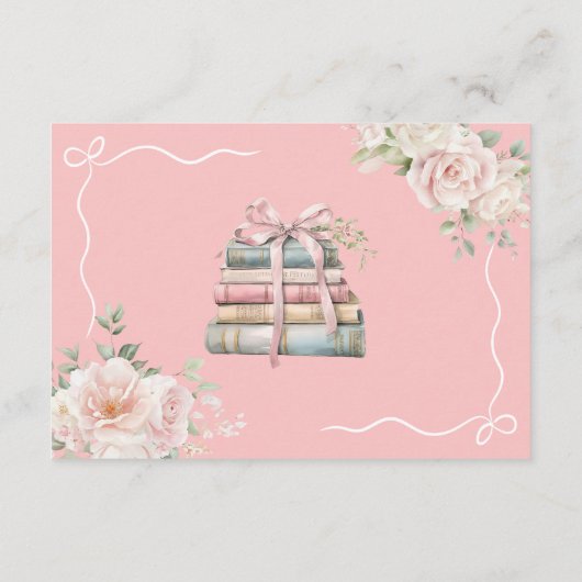 おむつラッフルカード | ストーリーブックベビーシャワー エンクロージャーカード (裏面)