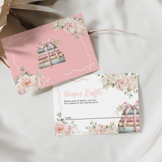 おむつラッフルカード | ストーリーブックベビーシャワー エンクロージャーカード