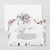 おむつラッフルカード – ベビーシャワー素朴- エンクロージャーカード (正面/裏面)