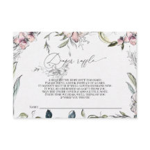 おむつラッフルカード – ベビーシャワー素朴-