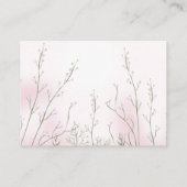 おむつラッフルガールピンクフローラベビーシャワー エンクロージャーカード (裏面)